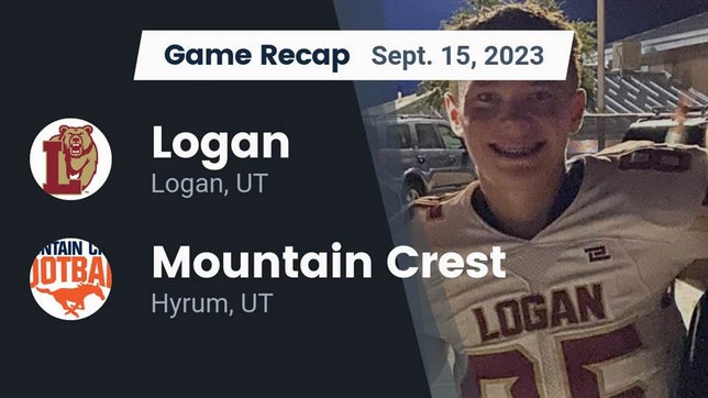 Watch this highlight video of the Logan (UT) football team in its game Recap: Logan  vs. Mountain Crest  2023 on Sep 15, 2023