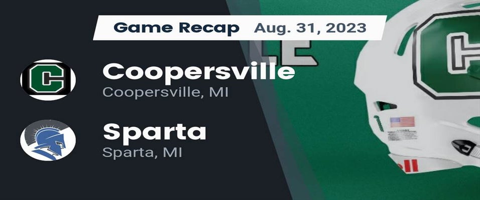 Sparta vs Coopersville Football 8/31/2023