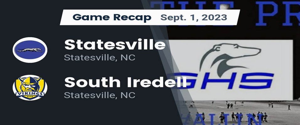 South Iredell vs Statesville | Football | 9/1/2023