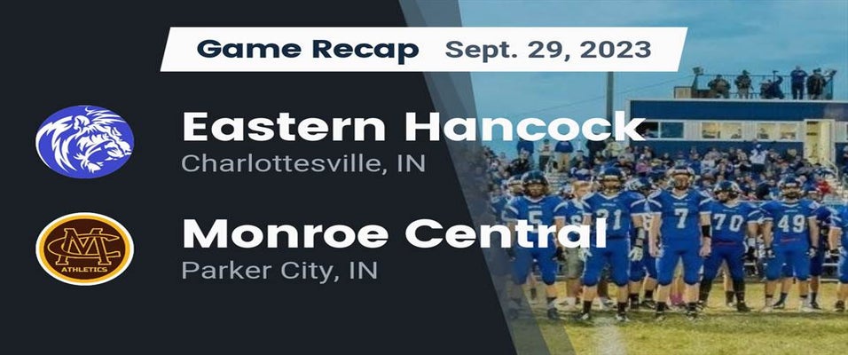 Monroe Central vs Eastern Hancock | Football | 9/29/2023