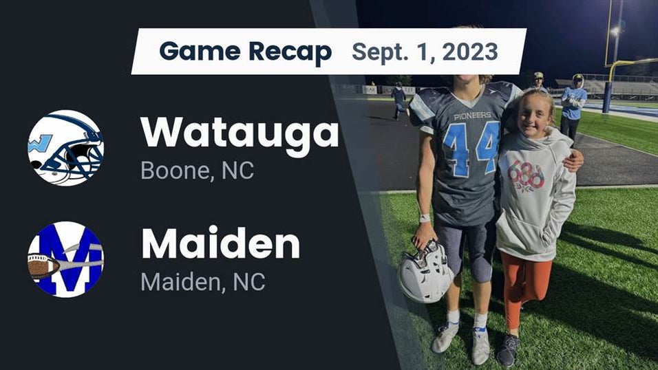 Watauga vs Maiden Football 9/1/2023