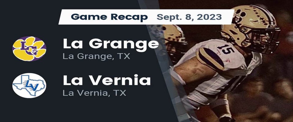 La Grange vs La Vernia Football 9/8/2023
