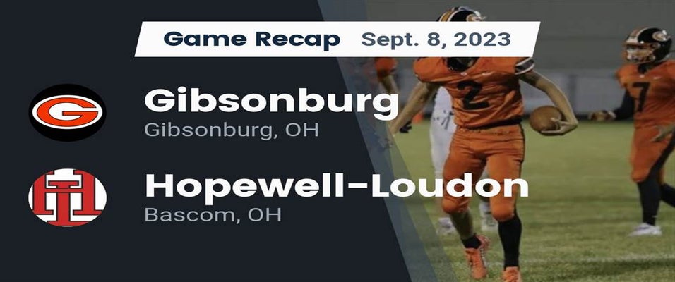 HopewellLoudon vs Gibsonburg Football 9/8/2023