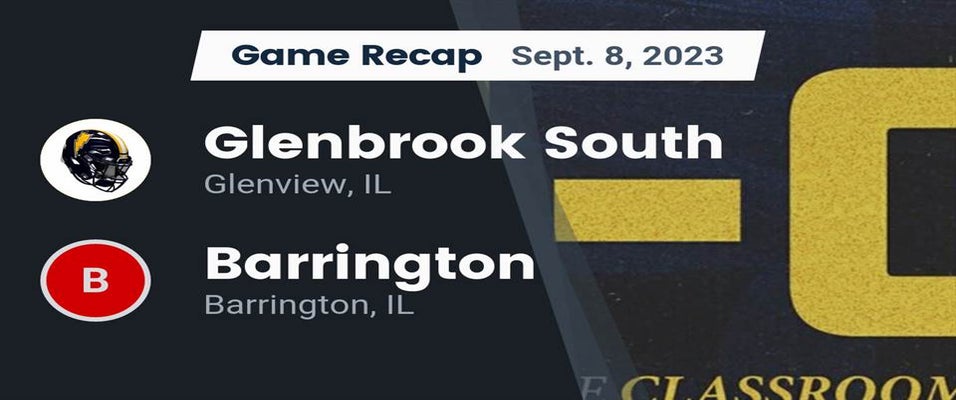 Barrington vs Glenbrook South Football 9/8/2023