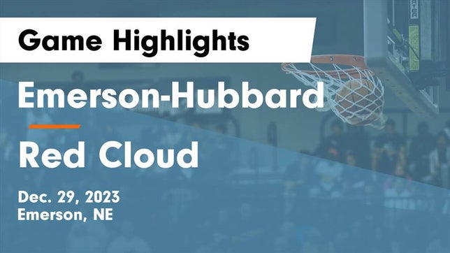Watch this highlight video of the Tri County Northeast (Emerson, NE) girls basketball team in its game Emerson-Hubbard  vs Red Cloud  Game Highlights - Dec. 29, 2023 on Dec 29, 2023