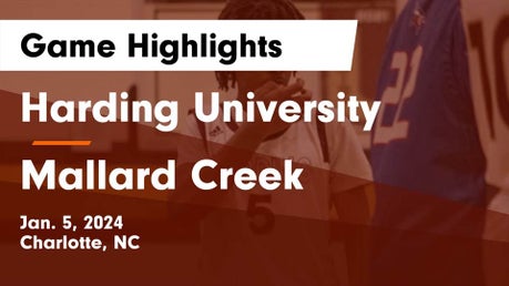 North Mecklenburg vs Harding University | Basketball | 2/20