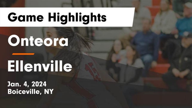 Watch this highlight video of the Onteora (Boiceville, NY) girls basketball team in its game Onteora  vs Ellenville  Game Highlights - Jan. 4, 2024 on Jan 4, 2024