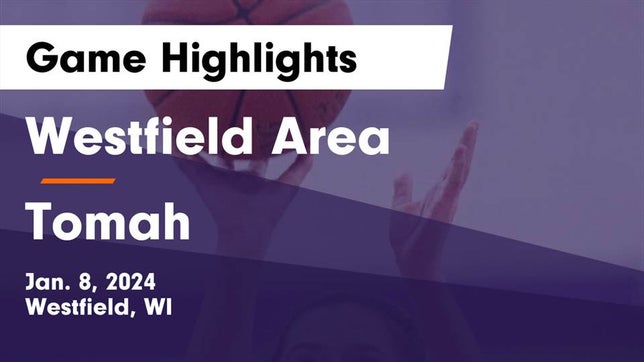 Watch this highlight video of the Westfield Area (Westfield, WI) girls basketball team in its game Westfield Area  vs Tomah  Game Highlights - Jan. 8, 2024 on Jan 8, 2024