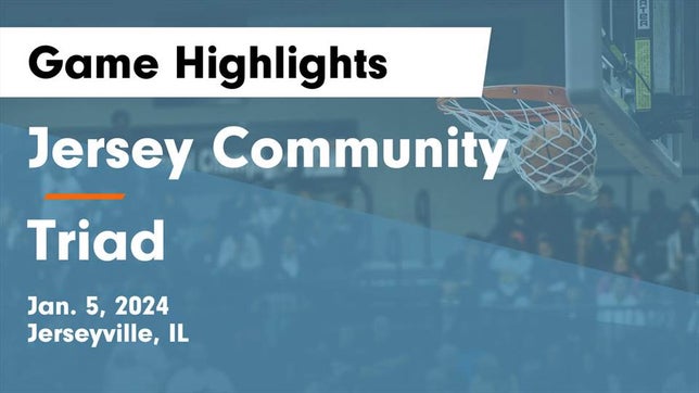 Watch this highlight video of the Jersey (Jerseyville, IL) basketball team in its game Jersey Community  vs Triad  Game Highlights - Jan. 5, 2024 on Jan 5, 2024