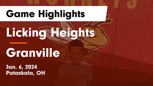 Watch this highlight video of the Licking Heights (Pataskala, OH) basketball team in its game Licking Heights  vs Granville  Game Highlights - Jan. 6, 2024 on Jan 6, 2024