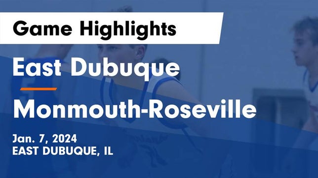 Watch this highlight video of the East Dubuque (IL) basketball team in its game East Dubuque  vs Monmouth-Roseville  Game Highlights - Jan. 7, 2024 on Jan 6, 2024