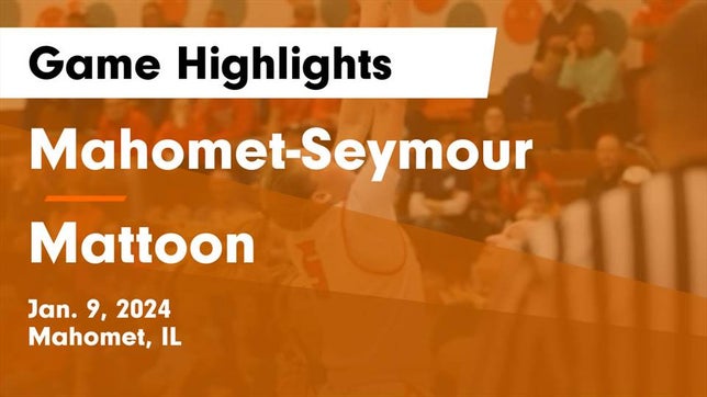Watch this highlight video of the Mahomet-Seymour (Mahomet, IL) girls basketball team in its game Mahomet-Seymour  vs Mattoon  Game Highlights - Jan. 9, 2024 on Jan 9, 2024