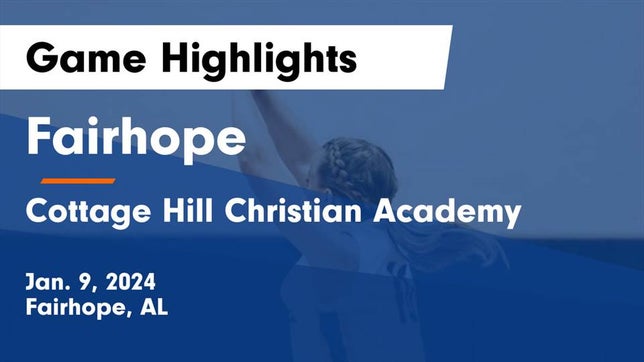 Basketball Game Preview: Cottage Hill Christian Academy Warriors vs ...