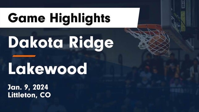Watch this highlight video of the Dakota Ridge (Littleton, CO) girls basketball team in its game Dakota Ridge  vs Lakewood  Game Highlights - Jan. 9, 2024 on Jan 9, 2024