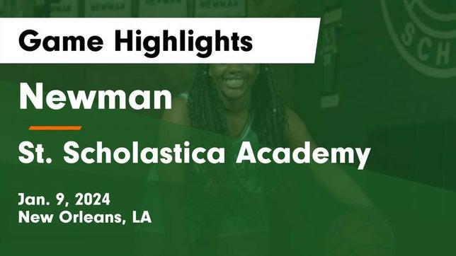 Watch this highlight video of the Newman (New Orleans, LA) girls basketball team in its game Newman  vs St. Scholastica Academy Game Highlights - Jan. 9, 2024 on Jan 9, 2024