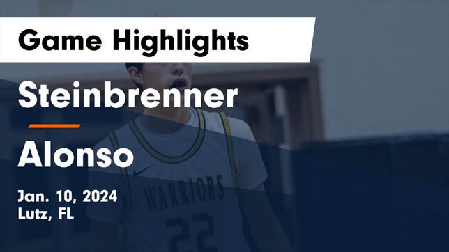 Watch this highlight video of the Steinbrenner (Lutz, FL) basketball team in its game Steinbrenner  vs Alonso  Game Highlights - Jan. 10, 2024 on Jan 10, 2024