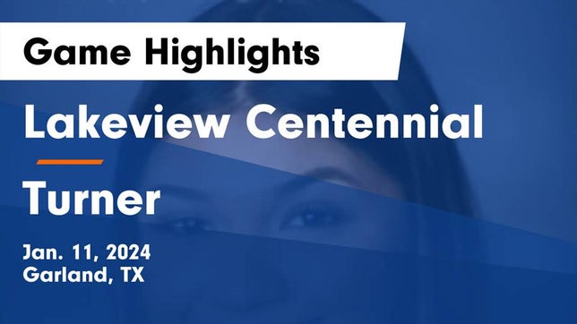 Watch this highlight video of the Lakeview Centennial (Garland, TX) girls soccer team in its game Lakeview Centennial  vs Turner  Game Highlights - Jan. 11, 2024 on Jan 11, 2024