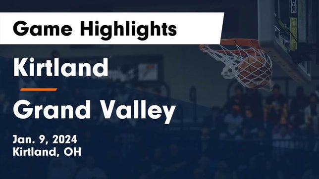 Watch this highlight video of the Kirtland (OH) basketball team in its game Kirtland  vs Grand Valley  Game Highlights - Jan. 9, 2024 on Jan 9, 2024