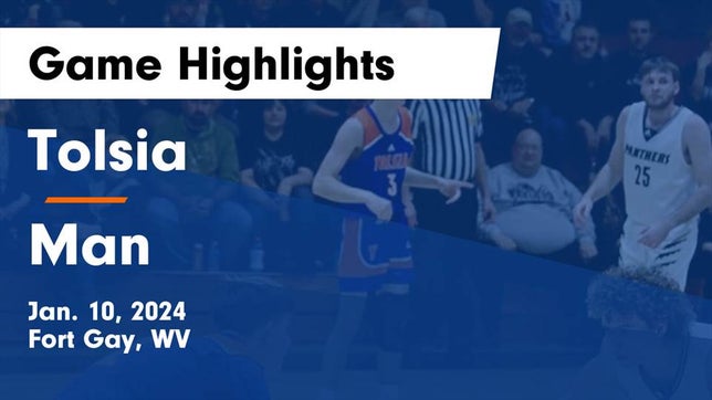 Watch this highlight video of the Tolsia (Fort Gay, WV) basketball team in its game Tolsia  vs Man  Game Highlights - Jan. 10, 2024 on Jan 10, 2024