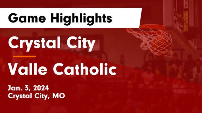 Watch this highlight video of the Crystal City (MO) girls basketball team in its game Crystal City  vs Valle Catholic  Game Highlights - Jan. 3, 2024 on Jan 3, 2024