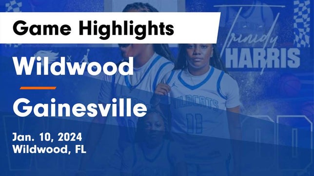 Watch this highlight video of the Wildwood (FL) girls basketball team in its game Wildwood  vs Gainesville  Game Highlights - Jan. 10, 2024 on Jan 10, 2024