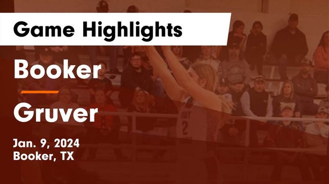Watch this highlight video of the Booker (TX) girls basketball team in its game Booker  vs Gruver  Game Highlights - Jan. 9, 2024 on Jan 9, 2024