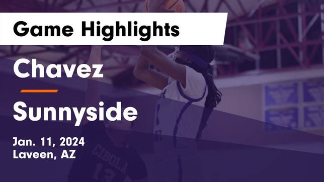 Watch this highlight video of the Cesar Chavez (Laveen, AZ) girls basketball team in its game Chavez  vs Sunnyside  Game Highlights - Jan. 11, 2024 on Jan 11, 2024