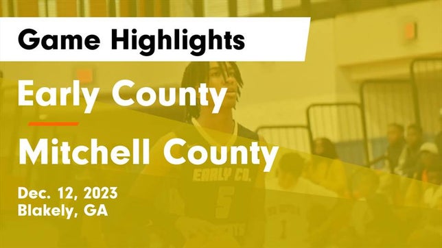 Watch this highlight video of the Early County (Blakely, GA) basketball team in its game Early County  vs Mitchell County  Game Highlights - Dec. 12, 2023 on Dec 12, 2023