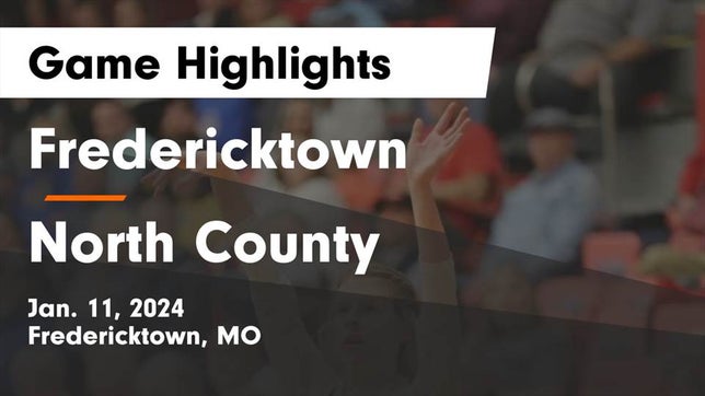 Watch this highlight video of the Fredericktown (MO) girls basketball team in its game Fredericktown  vs North County  Game Highlights - Jan. 11, 2024 on Jan 11, 2024