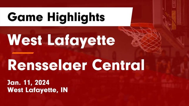 Watch this highlight video of the West Lafayette (IN) girls basketball team in its game West Lafayette  vs Rensselaer Central  Game Highlights - Jan. 11, 2024 on Jan 11, 2024