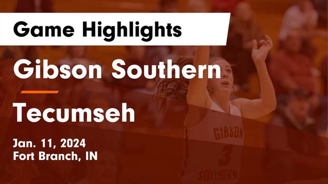Watch this highlight video of the Gibson Southern (Fort Branch, IN) girls basketball team in its game Gibson Southern  vs Tecumseh  Game Highlights - Jan. 11, 2024 on Jan 11, 2024