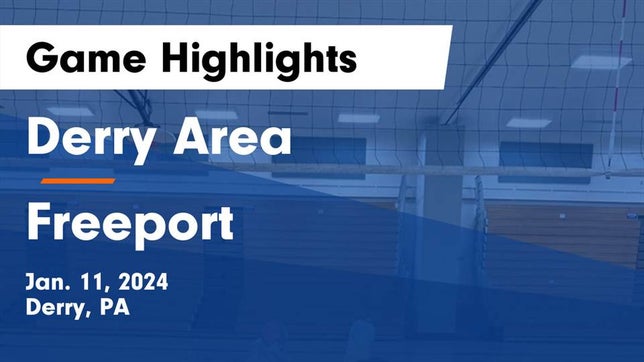 Watch this highlight video of the Derry (PA) girls basketball team in its game Derry Area vs Freeport  Game Highlights - Jan. 11, 2024 on Jan 11, 2024