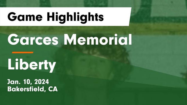 Watch this highlight video of the Garces Memorial (Bakersfield, CA) basketball team in its game Garces Memorial  vs Liberty  Game Highlights - Jan. 10, 2024 on Jan 10, 2024