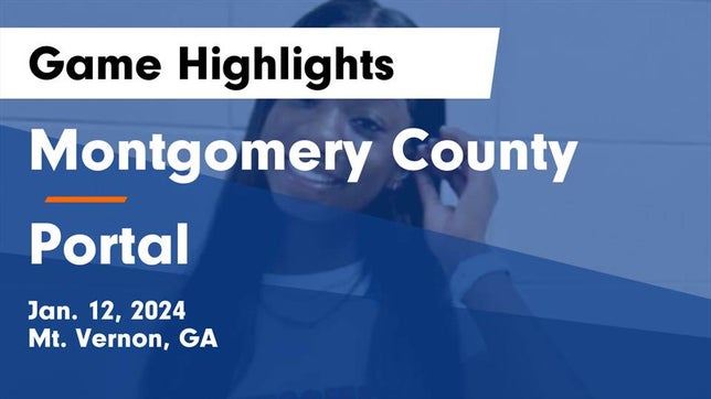 Watch this highlight video of the Montgomery County (Mt. Vernon, GA) girls basketball team in its game Montgomery County  vs Portal  Game Highlights - Jan. 12, 2024 on Jan 12, 2024