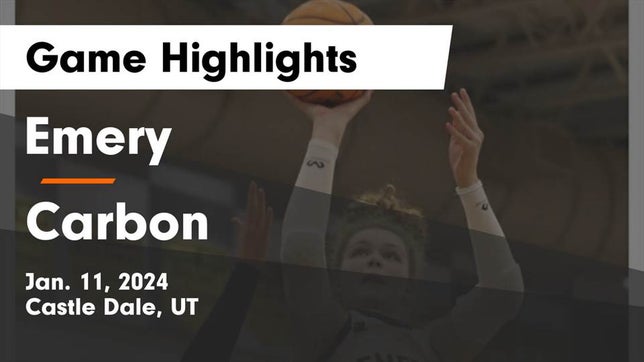 Watch this highlight video of the Emery (Castle Dale, UT) girls basketball team in its game Emery  vs Carbon  Game Highlights - Jan. 11, 2024 on Jan 11, 2024