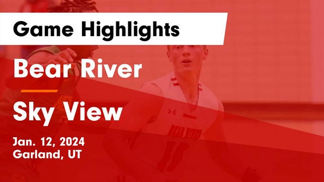 Watch this highlight video of the Bear River (Garland, UT) basketball team in its game Bear River  vs Sky View  Game Highlights - Jan. 12, 2024 on Jan 12, 2024