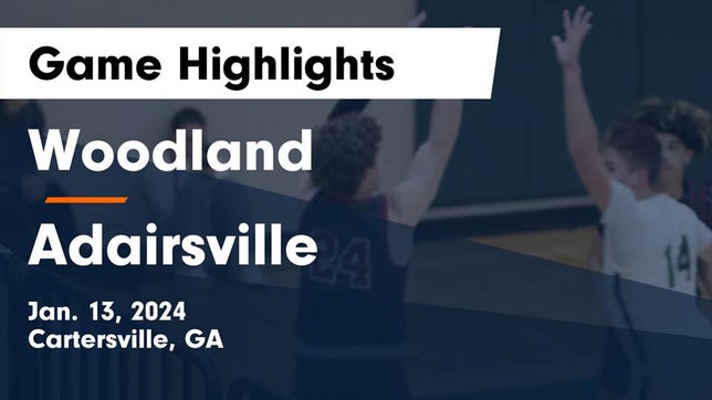 Watch this highlight video of the Woodland (Cartersville, GA) basketball team in its game Woodland  vs Adairsville  Game Highlights - Jan. 13, 2024 on Jan 13, 2024