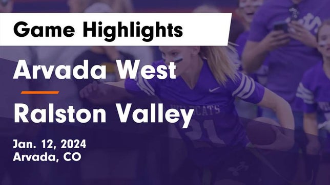 Watch this highlight video of the Arvada West (Arvada, CO) girls basketball team in its game Arvada West  vs Ralston Valley  Game Highlights - Jan. 12, 2024 on Jan 12, 2024
