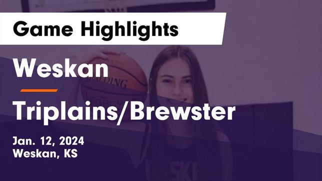 Watch this highlight video of the Weskan (KS) girls basketball team in its game Weskan  vs Triplains/Brewster  Game Highlights - Jan. 12, 2024 on Jan 12, 2024