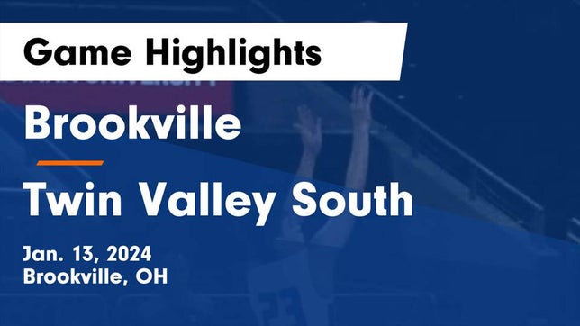 Watch this highlight video of the Brookville (OH) basketball team in its game Brookville  vs Twin Valley South  Game Highlights - Jan. 13, 2024 on Jan 13, 2024