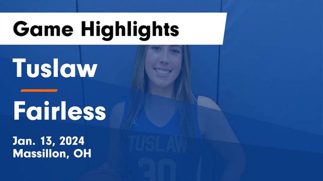 Watch this highlight video of the Tuslaw (Massillon, OH) girls basketball team in its game Tuslaw  vs Fairless  Game Highlights - Jan. 13, 2024 on Jan 13, 2024