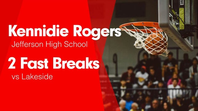 Watch this highlight video of Kennidie Rogers
