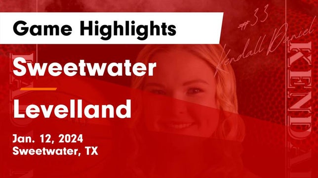 Watch this highlight video of the Sweetwater (TX) girls basketball team in its game Sweetwater  vs Levelland  Game Highlights - Jan. 12, 2024 on Jan 12, 2024