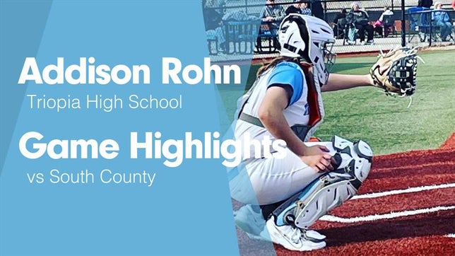 Watch this highlight video of Addison Rohn