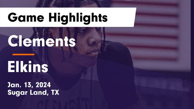 Watch this highlight video of the Fort Bend Clements (Sugar Land, TX) basketball team in its game Clements  vs Elkins  Game Highlights - Jan. 13, 2024 on Jan 13, 2024