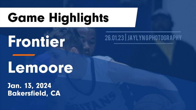 Watch this highlight video of the Frontier (Bakersfield, CA) basketball team in its game Frontier  vs Lemoore  Game Highlights - Jan. 13, 2024 on Jan 13, 2024