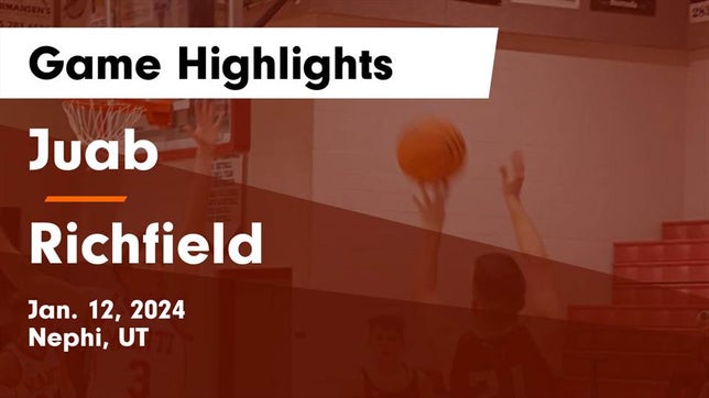 Watch this highlight video of the Juab (Nephi, UT) basketball team in its game Juab  vs Richfield  Game Highlights - Jan. 12, 2024 on Jan 12, 2024
