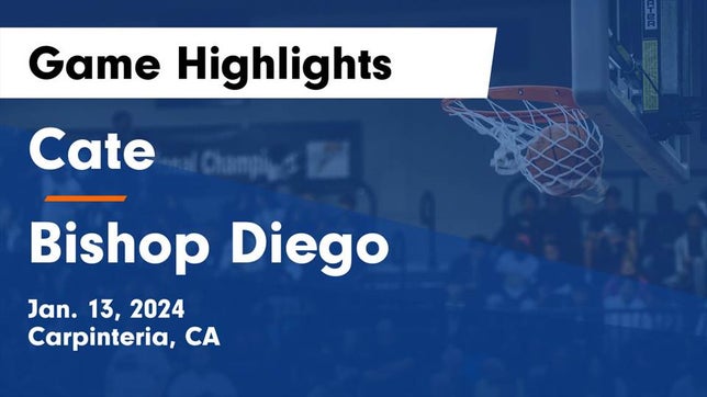 Watch this highlight video of the Cate (Carpinteria, CA) girls basketball team in its game Cate  vs Bishop Diego  Game Highlights - Jan. 13, 2024 on Jan 13, 2024
