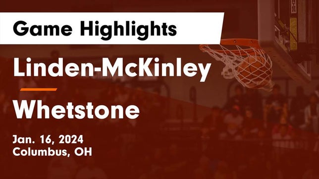 Watch this highlight video of the Linden-McKinley (Columbus, OH) girls basketball team in its game Linden-McKinley  vs Whetstone  Game Highlights - Jan. 16, 2024 on Jan 16, 2024
