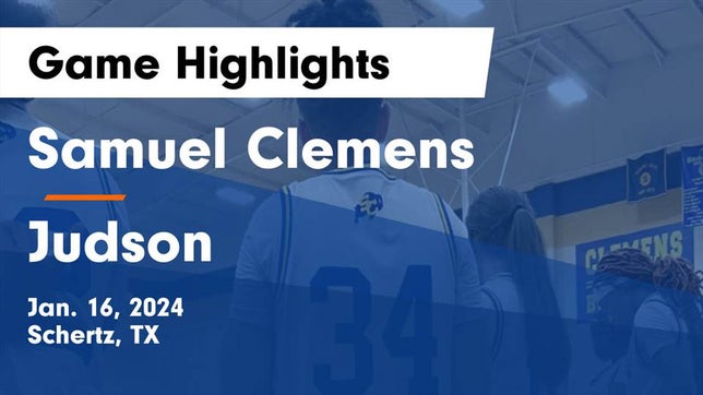 Watch this highlight video of the Clemens (Schertz, TX) girls basketball team in its game Samuel Clemens  vs Judson  Game Highlights - Jan. 16, 2024 on Jan 16, 2024